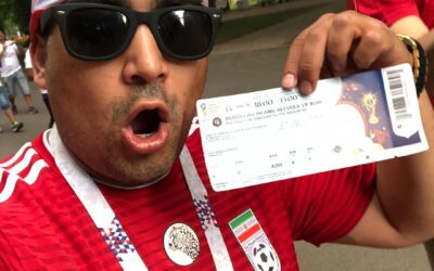 Iran vs Morocco Pre-game on the way to the Stadium!!!! Super excited!