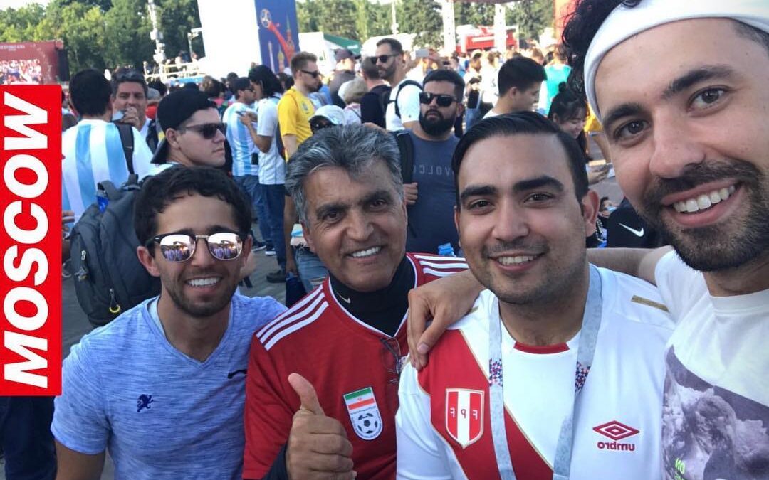 June 16, 2018: Moscow ️ I wore Peru to Honor/Represent the greatest guy a man could be proud to know. My friend David Torrence past away last year and he was a soccer fan ;(  missed but never forgotten