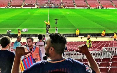 And for good luck lol I love customizing jerseys but make sure u pick something clever but not too too clever to go on the back of ur jersey otherwise u can’t show everyone everyone hahaha anyways this was from the game when Ronaldo took off his jersey and showed his last name to the crowd! What a copy cat of Messi , some say revenge I say copy cat! Anyways he ain’t there no mo so we will be just fine because we still have the GOAT on our side baby! . . . . .