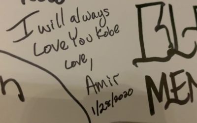 Day 4 without you…When my time comes, i want to be respected and loved by all, just like you! 2 nights ago before i went to Staples Center we stopped by the Lakers Training Facility in El Segundo…they had flowers, pictures, and a huge banner for the fans to sign….it was therapeutic AF! ⁠ .⁠ .⁠ .⁠