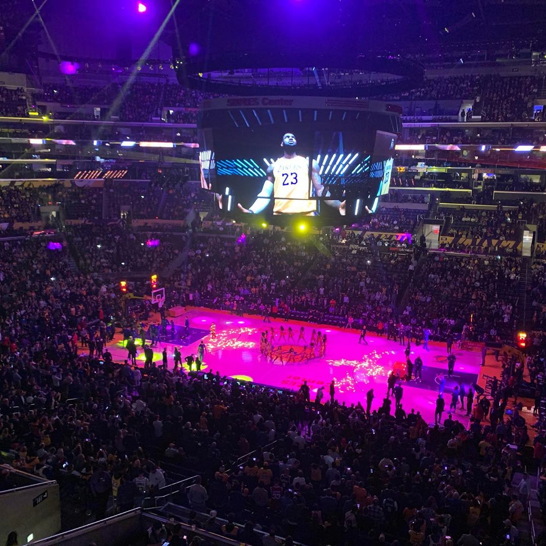 First Game of 2020 for me! Woo hoo! Go Lakers .
.
.
.
.