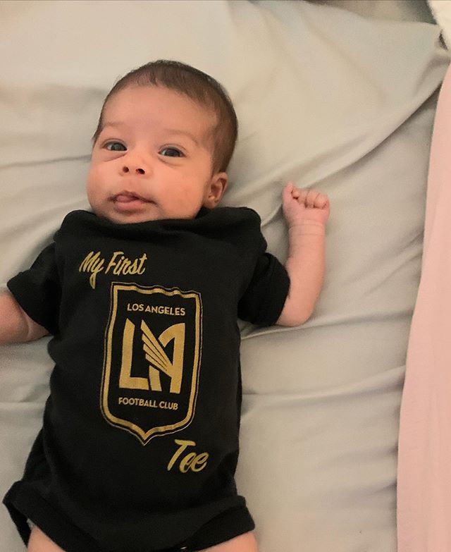 I used to see a meme every year and laugh (swipe) welllll almooostttt LoL !! But this year, I’m popping champagne because I found my fan! Two words! Grateful, Thankful! 
2019 was full of magical moments! Here is my baby Mila, LAFCs newest fan 🙂 HAPPY NEW YAR EVERYONE!