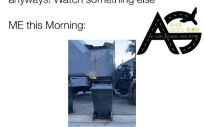 I’m beginning to lose it, I told the Trash Man thank you for your service and chanted USA USA USA as he drove away Almost gave him a tip too SMH but for some reason that whole experience was very satisfying Thanks Mom! . . . .