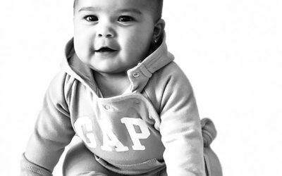 My lil baby GAP model but to be clear, after 13, she will not be allowed to model anymore!!!!! but for now live and let live  Baby Mila = Smiles for days . . .