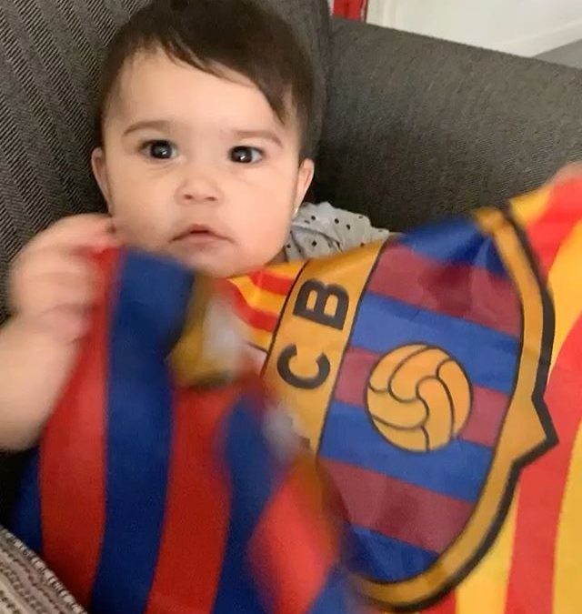 New Barcelona fan on the way  ⁣ .⁣ .⁣ .⁣ .⁣ .⁣