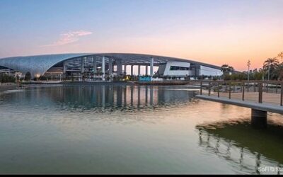 Inglewood, CA…when it’s all said and done, I can’t wait to go to this stadium and I pray there will be numerous World Cup games here in 2026! Ribbon cutting ceremony today and the future starts meow! Football is back! . . . . .