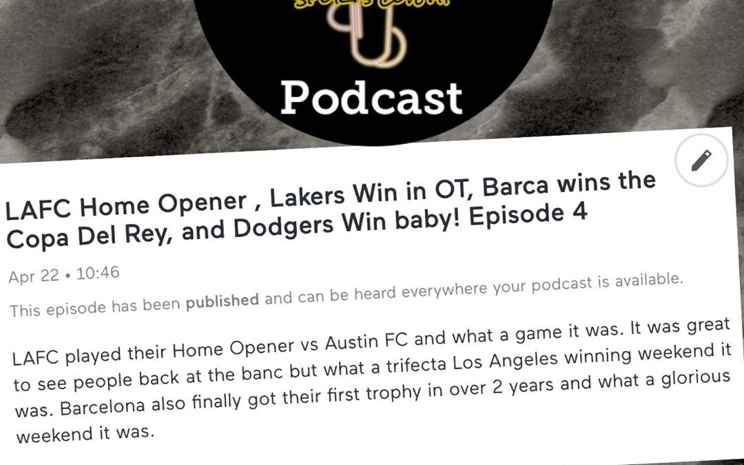 What a Los Angeles Winning Weekend! Hopefully this weekend will be the Same! If you haven't yet, I would love to invite you to check out my Recap of the LAFC home opener on my new podcast, "Amir Speaketh, Sports Loveth"…LINK IN BIO! I also ever so slightly touched on the Lakers win in OT, the Dodgers, and the Amirfecta, a Barca win in the Copa Del Rey Final! shhheeeck it out! It's a short one but a good one :) More coming soon! Now on Spotify and Anchor.fm⁠ .⁠ .⁠ .⁠ allclub
